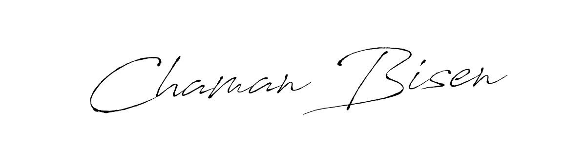 Make a beautiful signature design for name Chaman Bisen. With this signature (Antro_Vectra) style, you can create a handwritten signature for free. Chaman Bisen signature style 6 images and pictures png