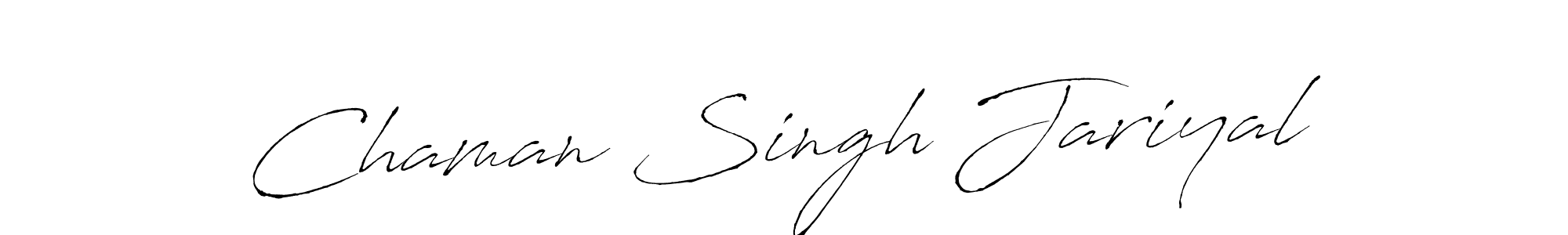 Design your own signature with our free online signature maker. With this signature software, you can create a handwritten (Antro_Vectra) signature for name Chaman Singh Jariyal. Chaman Singh Jariyal signature style 6 images and pictures png
