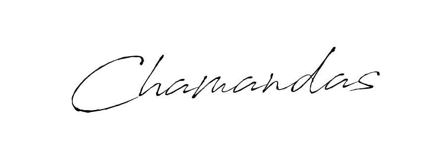 Design your own signature with our free online signature maker. With this signature software, you can create a handwritten (Antro_Vectra) signature for name Chamandas. Chamandas signature style 6 images and pictures png