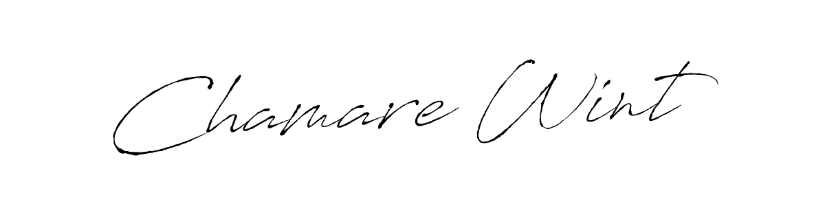 This is the best signature style for the Chamare Wint name. Also you like these signature font (Antro_Vectra). Mix name signature. Chamare Wint signature style 6 images and pictures png