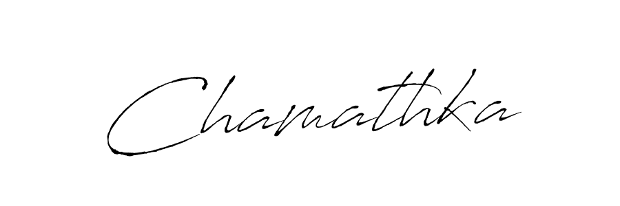 Create a beautiful signature design for name Chamathka. With this signature (Antro_Vectra) fonts, you can make a handwritten signature for free. Chamathka signature style 6 images and pictures png