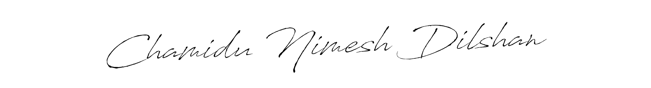 Create a beautiful signature design for name Chamidu Nimesh Dilshan. With this signature (Antro_Vectra) fonts, you can make a handwritten signature for free. Chamidu Nimesh Dilshan signature style 6 images and pictures png