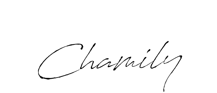 Make a beautiful signature design for name Chamily. Use this online signature maker to create a handwritten signature for free. Chamily signature style 6 images and pictures png