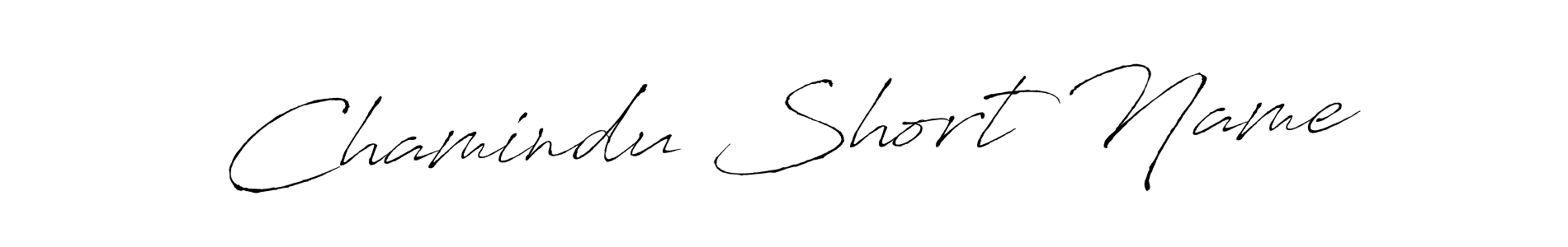 Create a beautiful signature design for name Chamindu Short Name. With this signature (Antro_Vectra) fonts, you can make a handwritten signature for free. Chamindu Short Name signature style 6 images and pictures png