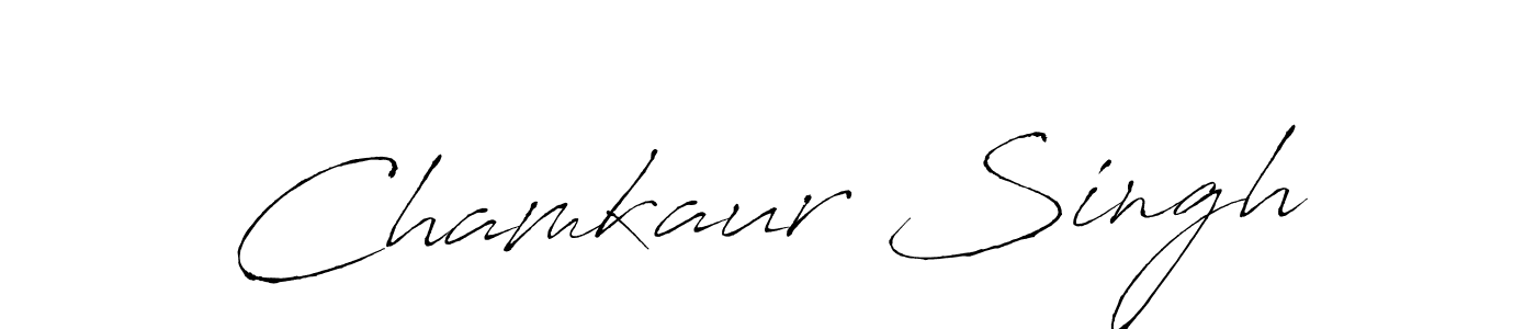 Create a beautiful signature design for name Chamkaur Singh. With this signature (Antro_Vectra) fonts, you can make a handwritten signature for free. Chamkaur Singh signature style 6 images and pictures png