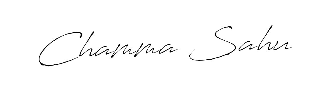 Use a signature maker to create a handwritten signature online. With this signature software, you can design (Antro_Vectra) your own signature for name Chamma Sahu. Chamma Sahu signature style 6 images and pictures png