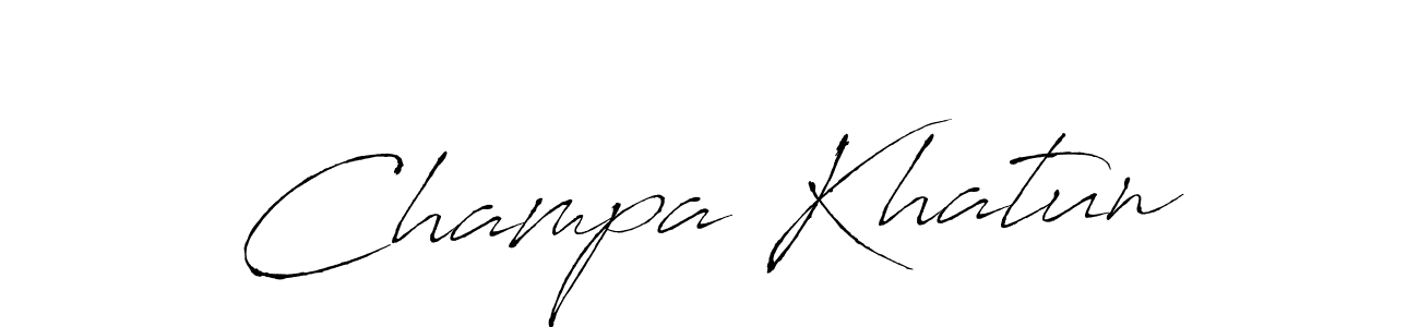 See photos of Champa Khatun official signature by Spectra . Check more albums & portfolios. Read reviews & check more about Antro_Vectra font. Champa Khatun signature style 6 images and pictures png