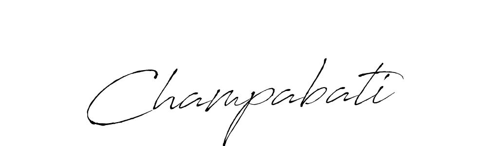 How to make Champabati name signature. Use Antro_Vectra style for creating short signs online. This is the latest handwritten sign. Champabati signature style 6 images and pictures png