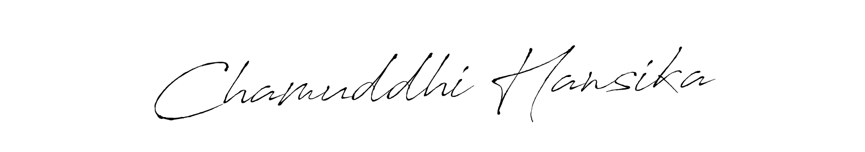 Chamuddhi Hansika stylish signature style. Best Handwritten Sign (Antro_Vectra) for my name. Handwritten Signature Collection Ideas for my name Chamuddhi Hansika. Chamuddhi Hansika signature style 6 images and pictures png