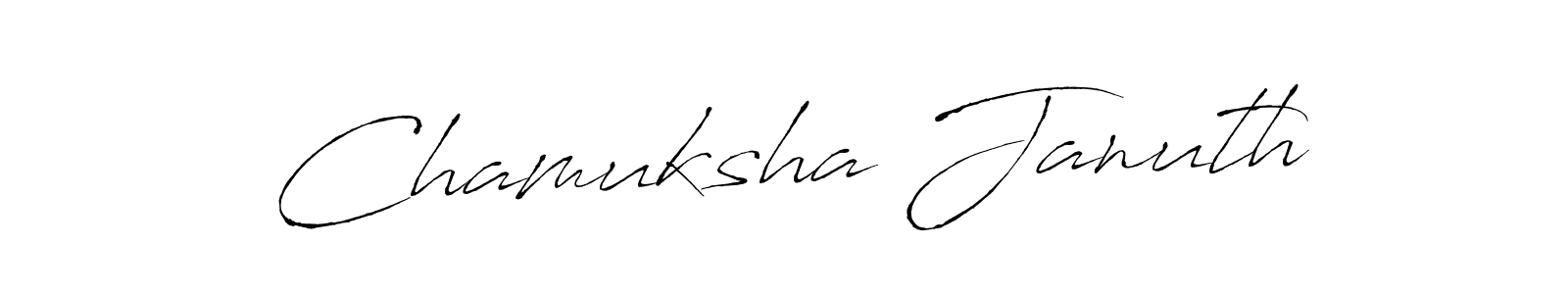 Make a short Chamuksha Januth signature style. Manage your documents anywhere anytime using Antro_Vectra. Create and add eSignatures, submit forms, share and send files easily. Chamuksha Januth signature style 6 images and pictures png