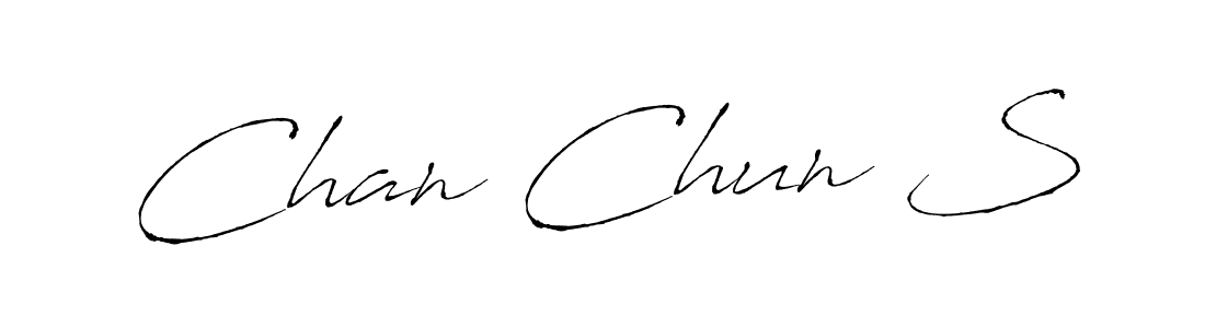 How to make Chan Chun S signature? Antro_Vectra is a professional autograph style. Create handwritten signature for Chan Chun S name. Chan Chun S signature style 6 images and pictures png