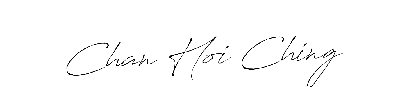 Make a beautiful signature design for name Chan Hoi Ching. With this signature (Antro_Vectra) style, you can create a handwritten signature for free. Chan Hoi Ching signature style 6 images and pictures png