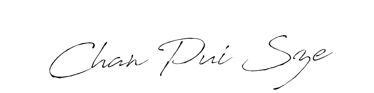 Create a beautiful signature design for name Chan Pui Sze. With this signature (Antro_Vectra) fonts, you can make a handwritten signature for free. Chan Pui Sze signature style 6 images and pictures png