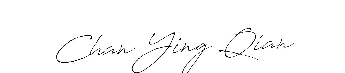 Make a beautiful signature design for name Chan Ying Qian. With this signature (Antro_Vectra) style, you can create a handwritten signature for free. Chan Ying Qian signature style 6 images and pictures png