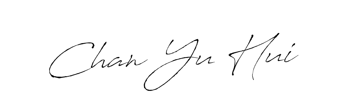 Design your own signature with our free online signature maker. With this signature software, you can create a handwritten (Antro_Vectra) signature for name Chan Yu Hui. Chan Yu Hui signature style 6 images and pictures png