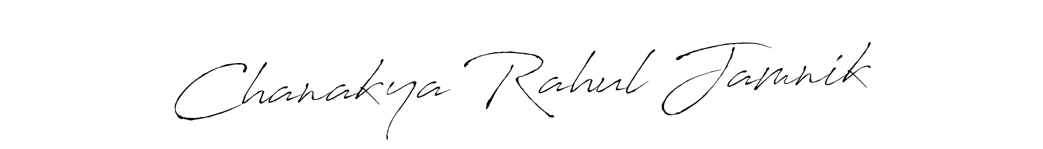 Design your own signature with our free online signature maker. With this signature software, you can create a handwritten (Antro_Vectra) signature for name Chanakya Rahul Jamnik. Chanakya Rahul Jamnik signature style 6 images and pictures png