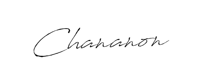 How to make Chananon signature? Antro_Vectra is a professional autograph style. Create handwritten signature for Chananon name. Chananon signature style 6 images and pictures png