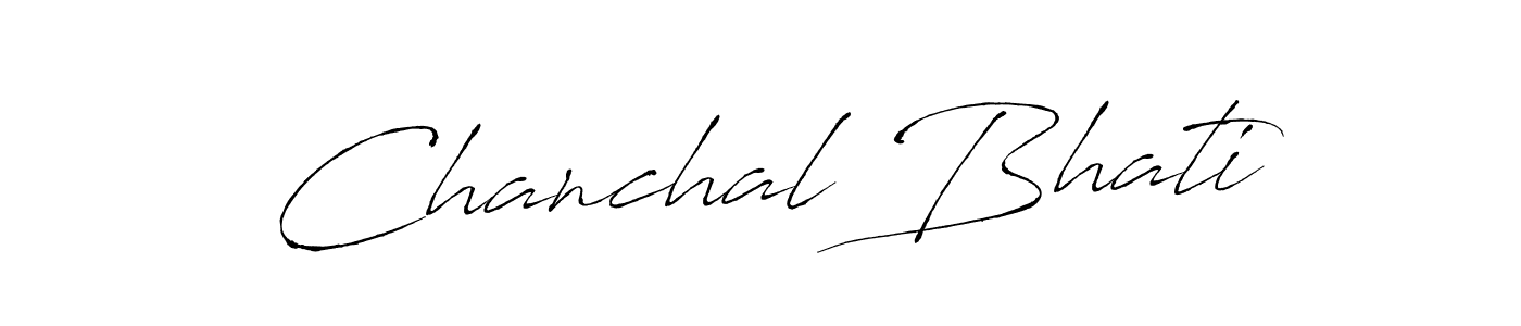It looks lik you need a new signature style for name Chanchal Bhati. Design unique handwritten (Antro_Vectra) signature with our free signature maker in just a few clicks. Chanchal Bhati signature style 6 images and pictures png