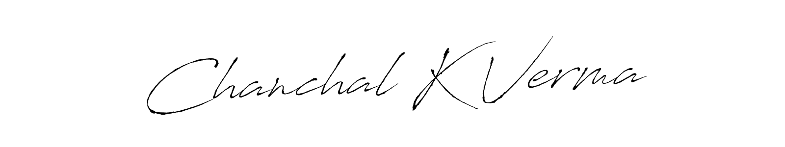 Make a short Chanchal K Verma signature style. Manage your documents anywhere anytime using Antro_Vectra. Create and add eSignatures, submit forms, share and send files easily. Chanchal K Verma signature style 6 images and pictures png