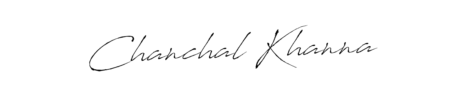 Create a beautiful signature design for name Chanchal Khanna. With this signature (Antro_Vectra) fonts, you can make a handwritten signature for free. Chanchal Khanna signature style 6 images and pictures png