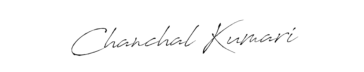 How to make Chanchal Kumari name signature. Use Antro_Vectra style for creating short signs online. This is the latest handwritten sign. Chanchal Kumari signature style 6 images and pictures png