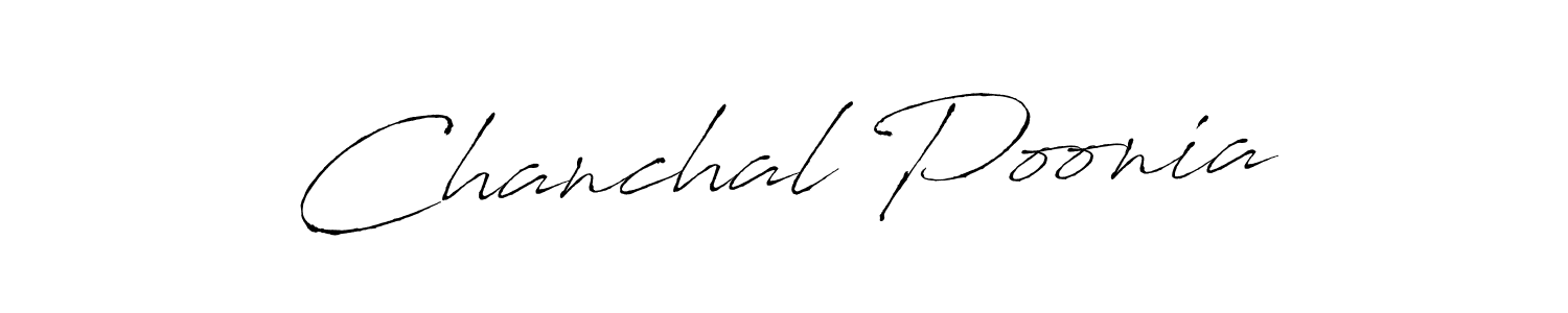 Design your own signature with our free online signature maker. With this signature software, you can create a handwritten (Antro_Vectra) signature for name Chanchal Poonia. Chanchal Poonia signature style 6 images and pictures png