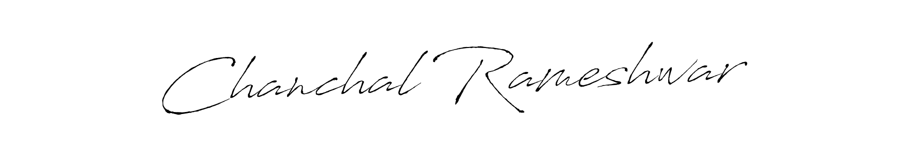 Create a beautiful signature design for name Chanchal Rameshwar. With this signature (Antro_Vectra) fonts, you can make a handwritten signature for free. Chanchal Rameshwar signature style 6 images and pictures png