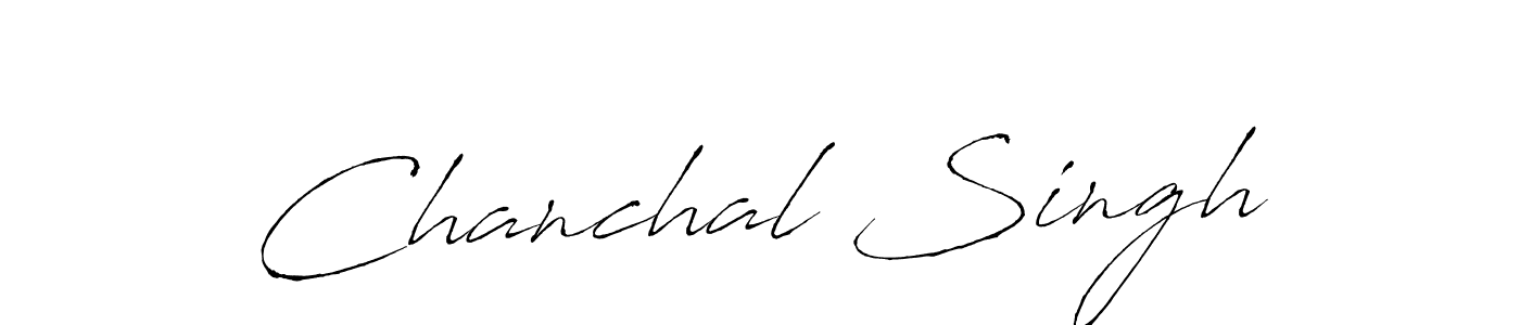 Make a beautiful signature design for name Chanchal Singh. With this signature (Antro_Vectra) style, you can create a handwritten signature for free. Chanchal Singh signature style 6 images and pictures png