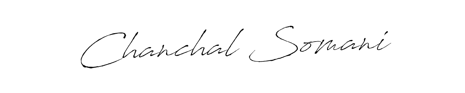 The best way (Antro_Vectra) to make a short signature is to pick only two or three words in your name. The name Chanchal Somani include a total of six letters. For converting this name. Chanchal Somani signature style 6 images and pictures png
