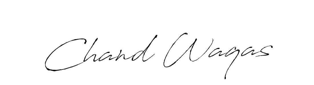 How to make Chand Waqas name signature. Use Antro_Vectra style for creating short signs online. This is the latest handwritten sign. Chand Waqas signature style 6 images and pictures png