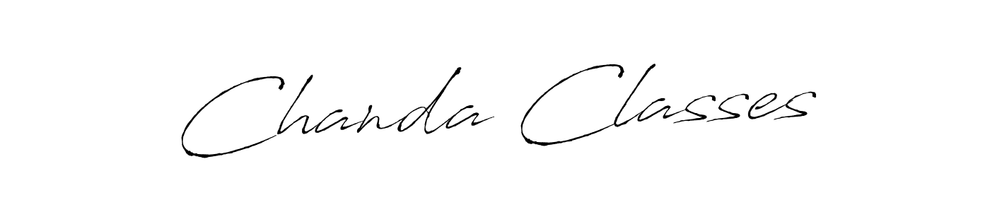 Create a beautiful signature design for name Chanda Classes. With this signature (Antro_Vectra) fonts, you can make a handwritten signature for free. Chanda Classes signature style 6 images and pictures png