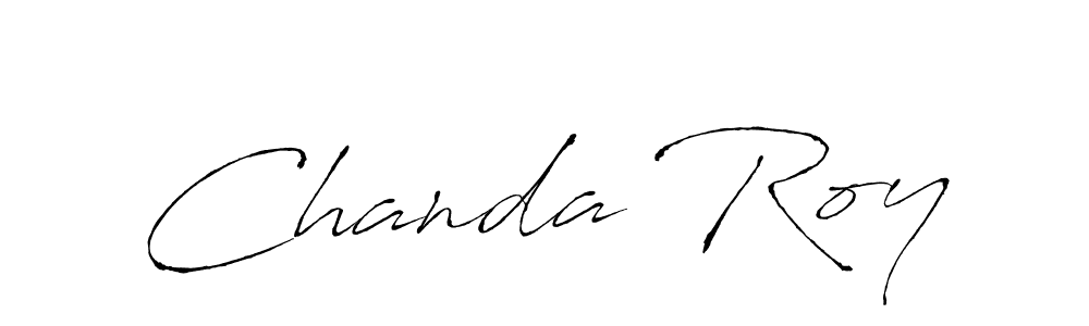 Make a beautiful signature design for name Chanda Roy. With this signature (Antro_Vectra) style, you can create a handwritten signature for free. Chanda Roy signature style 6 images and pictures png