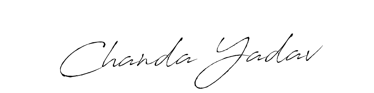 Create a beautiful signature design for name Chanda Yadav. With this signature (Antro_Vectra) fonts, you can make a handwritten signature for free. Chanda Yadav signature style 6 images and pictures png