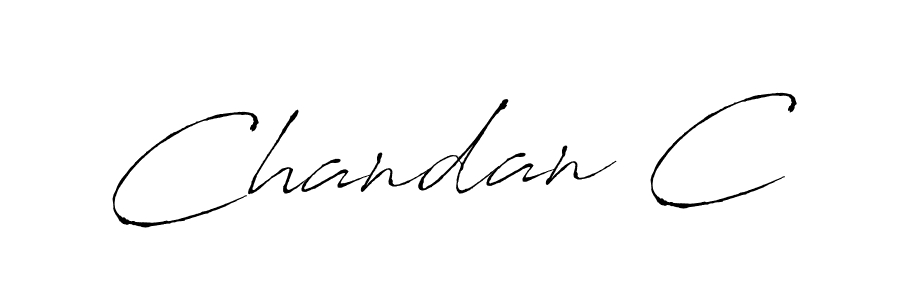 Design your own signature with our free online signature maker. With this signature software, you can create a handwritten (Antro_Vectra) signature for name Chandan C. Chandan C signature style 6 images and pictures png