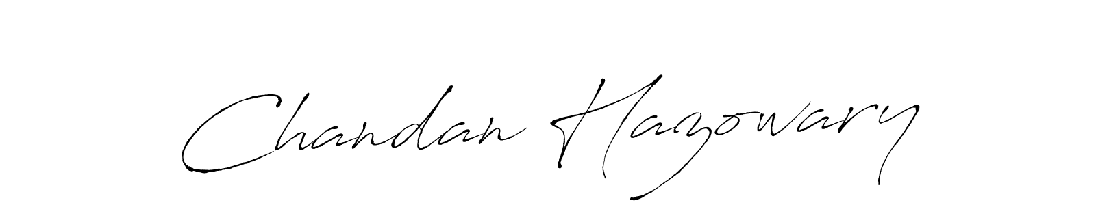 The best way (Antro_Vectra) to make a short signature is to pick only two or three words in your name. The name Chandan Hazowary include a total of six letters. For converting this name. Chandan Hazowary signature style 6 images and pictures png