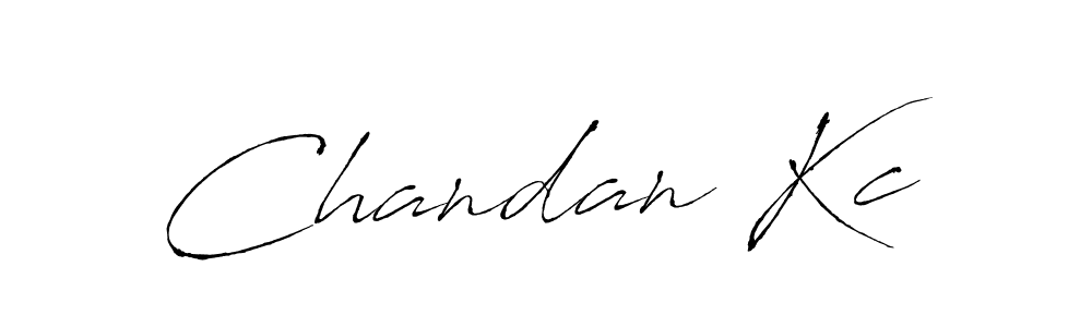 Chandan Kc stylish signature style. Best Handwritten Sign (Antro_Vectra) for my name. Handwritten Signature Collection Ideas for my name Chandan Kc. Chandan Kc signature style 6 images and pictures png