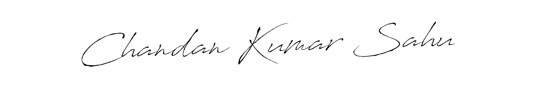How to make Chandan Kumar Sahu name signature. Use Antro_Vectra style for creating short signs online. This is the latest handwritten sign. Chandan Kumar Sahu signature style 6 images and pictures png