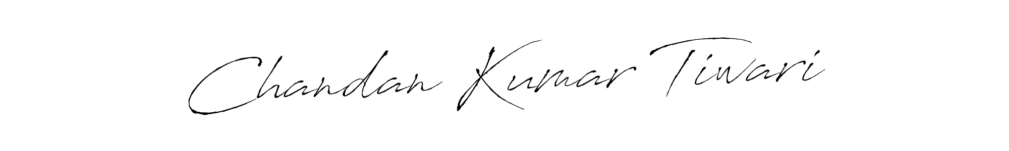 Make a beautiful signature design for name Chandan Kumar Tiwari. With this signature (Antro_Vectra) style, you can create a handwritten signature for free. Chandan Kumar Tiwari signature style 6 images and pictures png