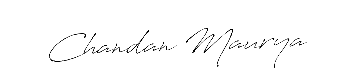 Chandan Maurya stylish signature style. Best Handwritten Sign (Antro_Vectra) for my name. Handwritten Signature Collection Ideas for my name Chandan Maurya. Chandan Maurya signature style 6 images and pictures png