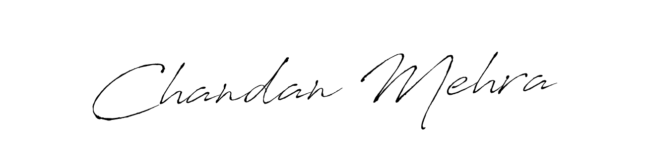 Design your own signature with our free online signature maker. With this signature software, you can create a handwritten (Antro_Vectra) signature for name Chandan Mehra. Chandan Mehra signature style 6 images and pictures png