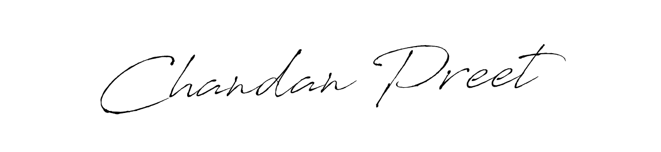How to make Chandan Preet signature? Antro_Vectra is a professional autograph style. Create handwritten signature for Chandan Preet name. Chandan Preet signature style 6 images and pictures png