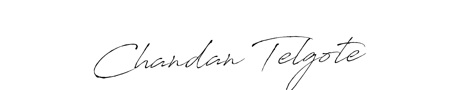 Make a beautiful signature design for name Chandan Telgote. With this signature (Antro_Vectra) style, you can create a handwritten signature for free. Chandan Telgote signature style 6 images and pictures png