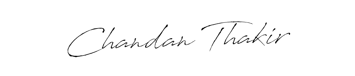 Design your own signature with our free online signature maker. With this signature software, you can create a handwritten (Antro_Vectra) signature for name Chandan Thakir. Chandan Thakir signature style 6 images and pictures png