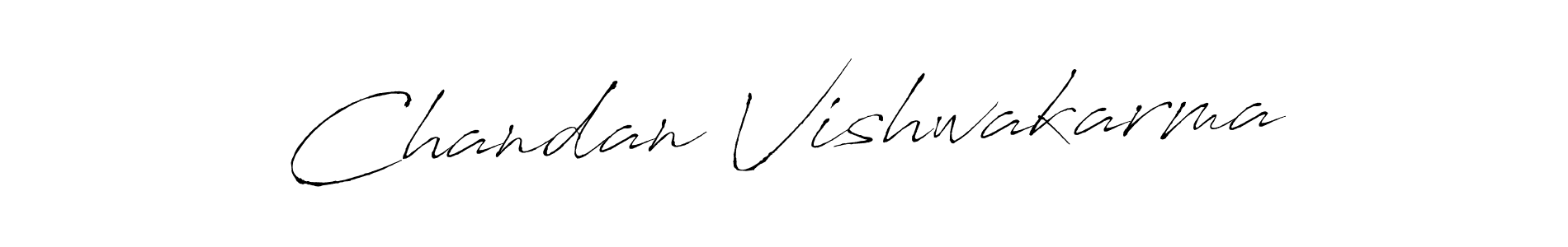 Create a beautiful signature design for name Chandan Vishwakarma. With this signature (Antro_Vectra) fonts, you can make a handwritten signature for free. Chandan Vishwakarma signature style 6 images and pictures png