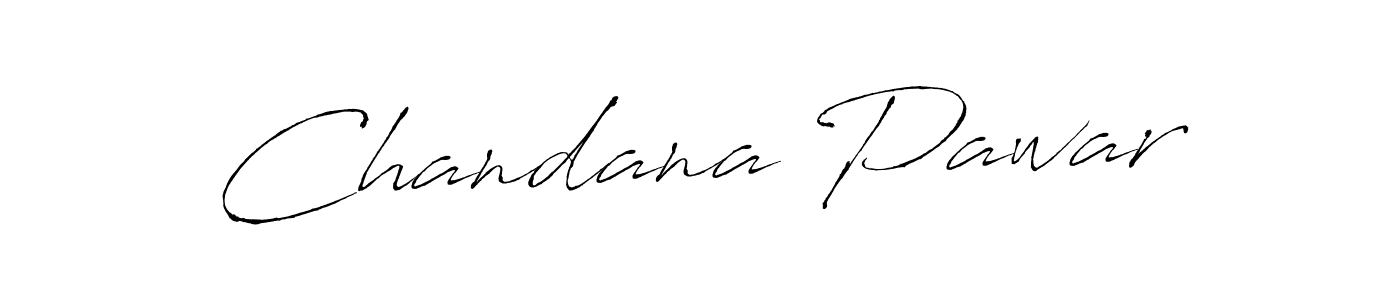 How to make Chandana Pawar name signature. Use Antro_Vectra style for creating short signs online. This is the latest handwritten sign. Chandana Pawar signature style 6 images and pictures png