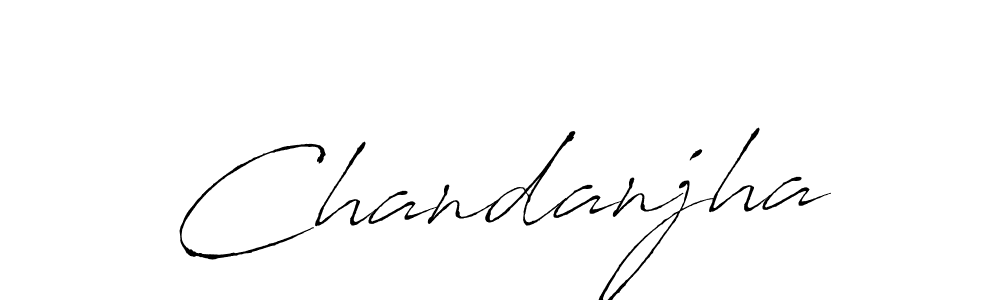 Chandanjha stylish signature style. Best Handwritten Sign (Antro_Vectra) for my name. Handwritten Signature Collection Ideas for my name Chandanjha. Chandanjha signature style 6 images and pictures png