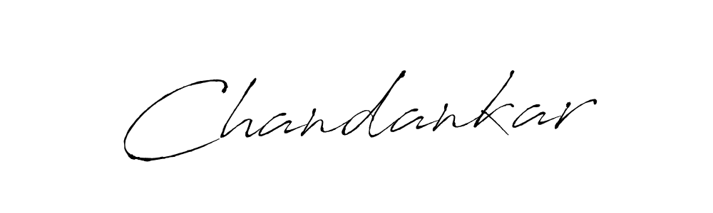 Make a beautiful signature design for name Chandankar. With this signature (Antro_Vectra) style, you can create a handwritten signature for free. Chandankar signature style 6 images and pictures png