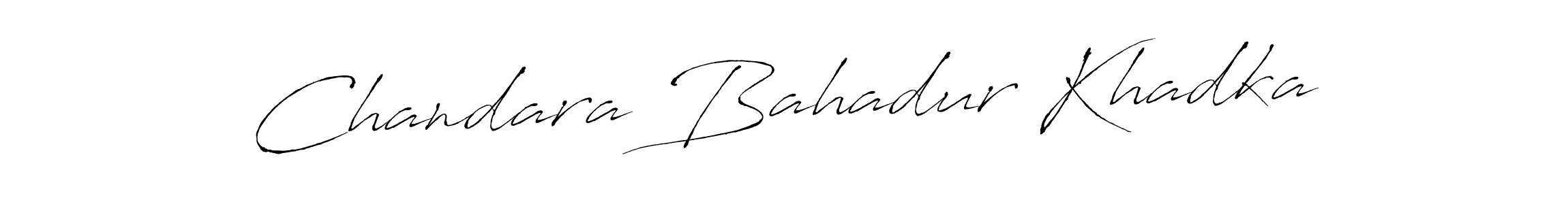 How to make Chandara Bahadur Khadka signature? Antro_Vectra is a professional autograph style. Create handwritten signature for Chandara Bahadur Khadka name. Chandara Bahadur Khadka signature style 6 images and pictures png