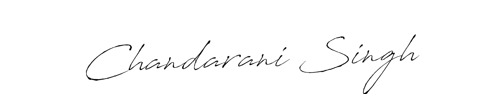 Make a beautiful signature design for name Chandarani Singh. With this signature (Antro_Vectra) style, you can create a handwritten signature for free. Chandarani Singh signature style 6 images and pictures png