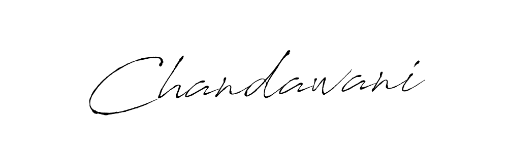 Design your own signature with our free online signature maker. With this signature software, you can create a handwritten (Antro_Vectra) signature for name Chandawani. Chandawani signature style 6 images and pictures png